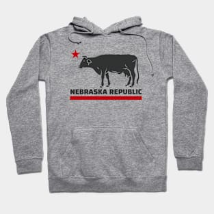 Funny Nebraska Republic // California State Flag Parody Hoodie